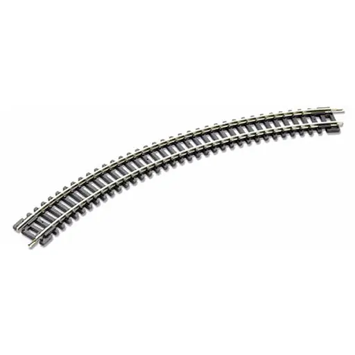 [PEST12] Rail Courbe - Rayon 228mm - 45° - Code 80 - Peco ST12 - N : 1/160