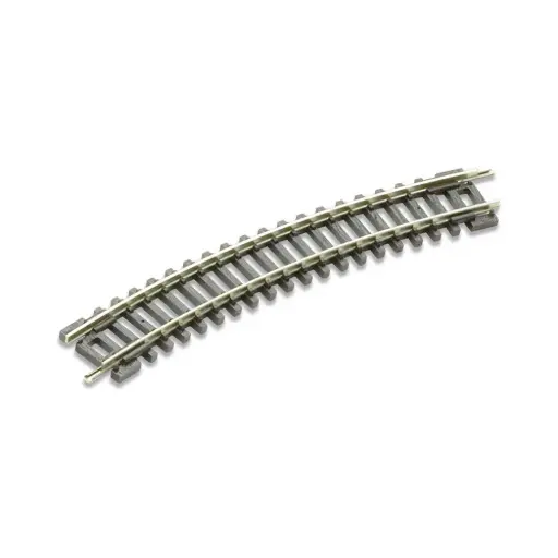 [PEST14] Rail courbe Setrack R2 263,5 mm 22,5° code 80 - Peco ST14 - N 1/160 - 2R