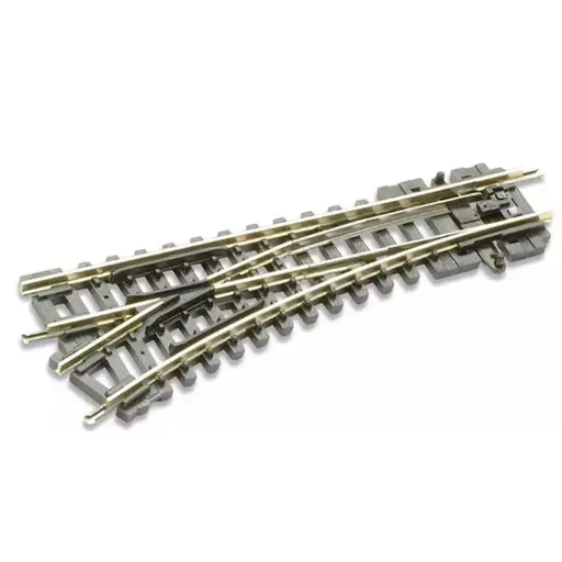 [PEST6] Aiguillage moyen à gauche - PECO ST6 - rayon 228mm - N 1/160ème - code 80