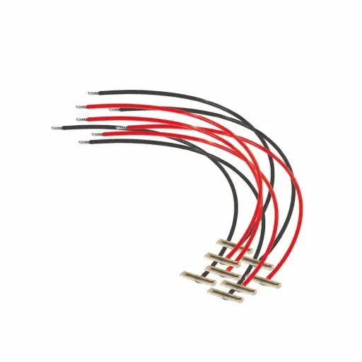 [PEPL81] 4 paires d'éclisses d'alimentation 204 mm code 70/75/83 - Peco PL81 - HO 1/87 - 2R