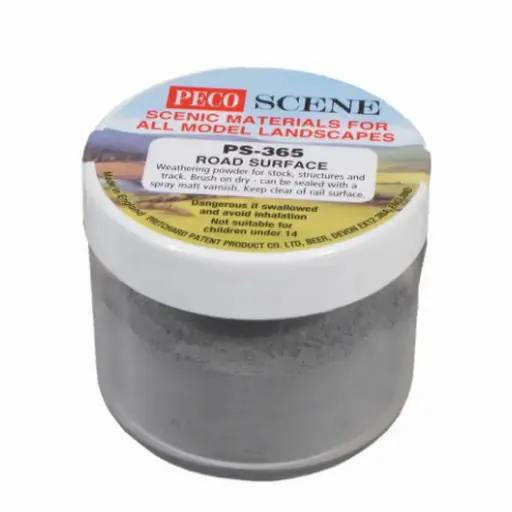 [PEPS365] Poudre de patine pour surface routière 75ml - Peco PS365 - Échelle universelle