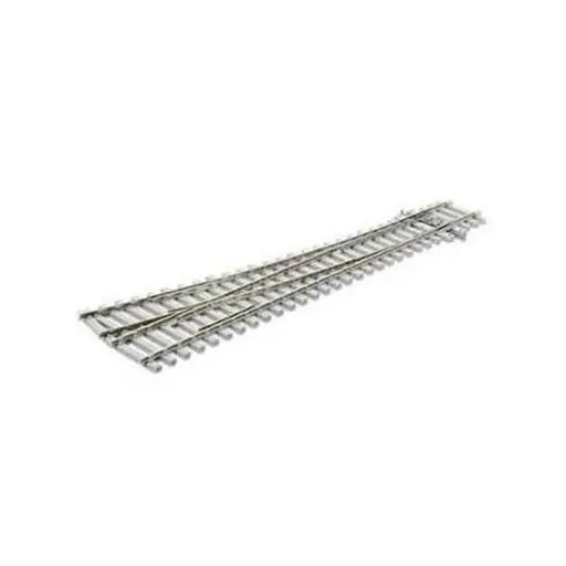 [PESLE1095] Aiguillage à droite 12° Peco SLE1095 Electrofrog 219 mm code 75 - R 914 mm - HO 1/87