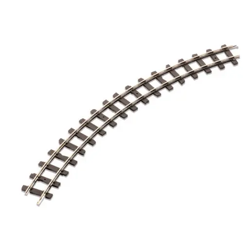 [PEST412] Rail courbe HOe rayon 228mm, angle 45°, 8 unités au cercle, code 80