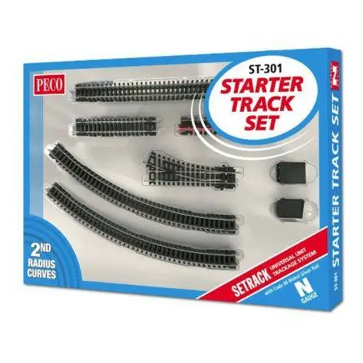 [PEST301] Coffret complémentaire de voies PECO ST301 - N : 1/160 - Code 80