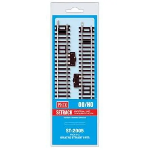 [PEST2005] 2 rails de coupure  168 mm Peco ST2005 - HO : 1/87 - Code 100