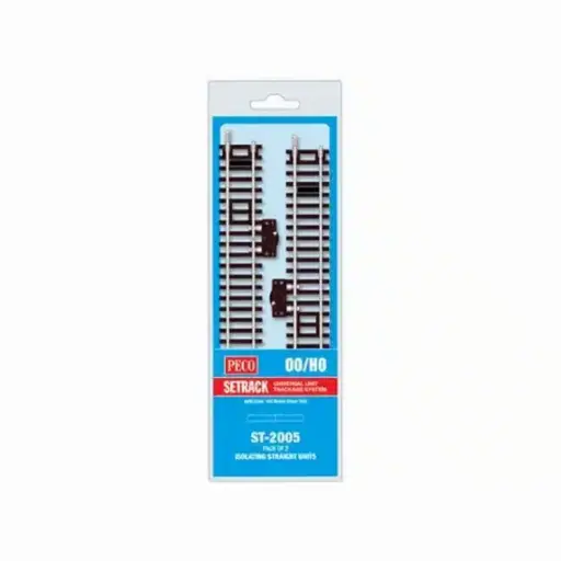 [PEST2005] 2 rails droits de coupure 168 mm code 100 - Peco ST2005 - HO 1/87 - 2R