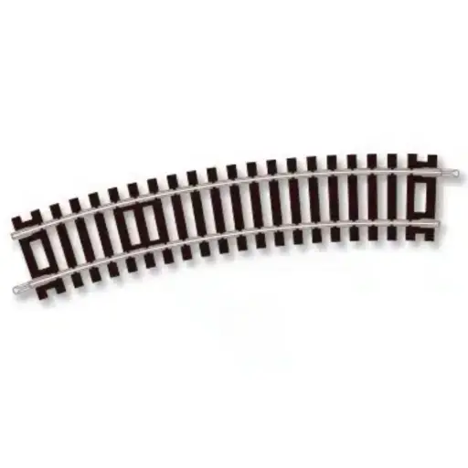 [PEST2020] 8 rails courbes Setrack R1 371 mm 22,5° code 100 - Peco ST2020 - HO 1/87 - 2R