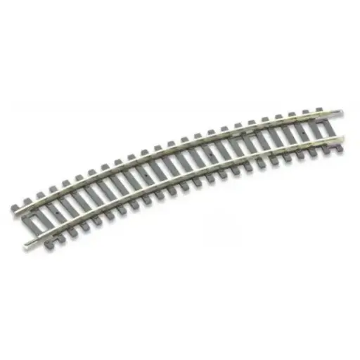 [PEST2025] 8 rails courbes Setrack R2 438 mm 22,5° code 100 - Peco ST2025 - HO 1/87 - 2R