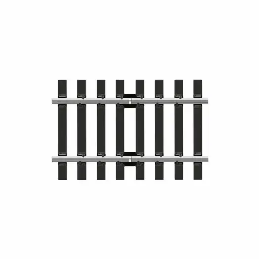 [PESL115] 4 rails droits de transition Streamline 42 mm code 83 vers code 70 - Peco SL115 - HO 1/87 - 2R