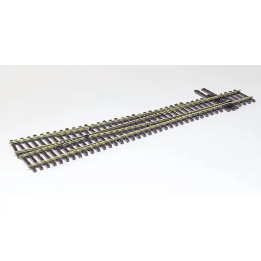 [PESLU7061] Aiguillage à droite 9.5°  PECO SLU7061 Unifrog 305.7mm Code 70 - HO 1/87