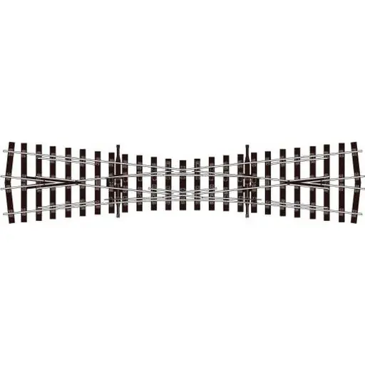 [PESLU1180] Traversée Jonction simple TJS 12° Peco SL-U1180 unifrog 258 mm code 75- OO 1/76