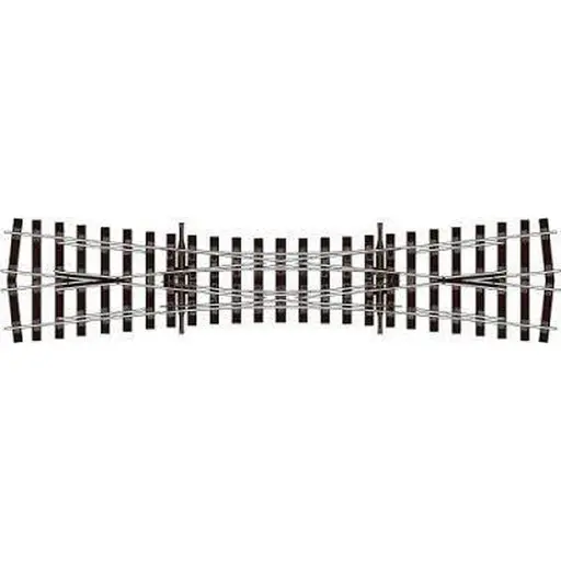 [PESLU1190] Traversée Jonction double TJD 12° Peco SL-U1190 unifrog 258 mm code 75- OO 1/76