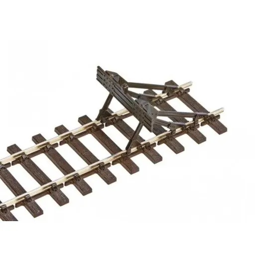 [PESL1140] 2 Butoirs miniatures à monter - Peco SL1140 - HO 1/87 - OO 1/76 - Code 75 - noir