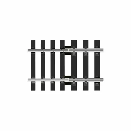 [PESL116] 4 rails droits de transition Streamline 45 mm code 83 vers code 100 - Peco SL116 - HO 1/87 - 2R