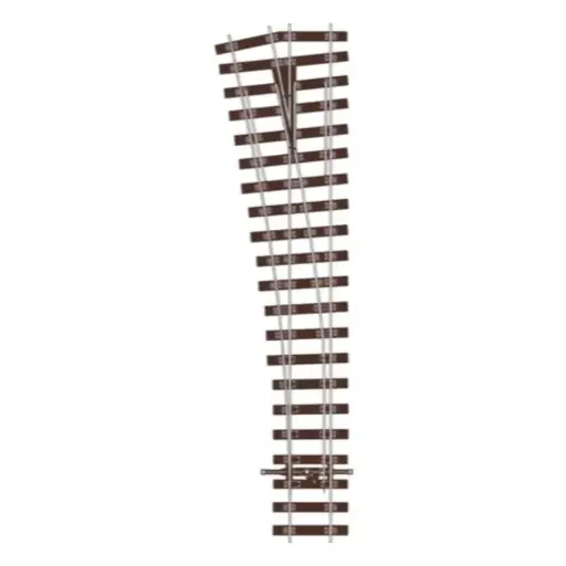 [PESLU1196] Aiguillage moyen à gauche Peco SL-U1196 - HO : 1/87 - Code 75
