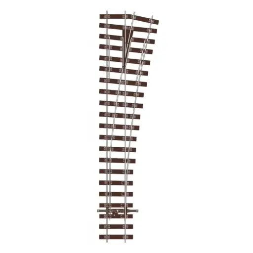 [PESLU1195] Aiguillage moyen à droite Peco SL-U1195 - HO : 1/87 - Code 75