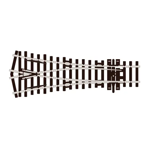 [PESLU97] Aiguillage Streamline Y - Peco SL-U97 - HO / OO - Code 100