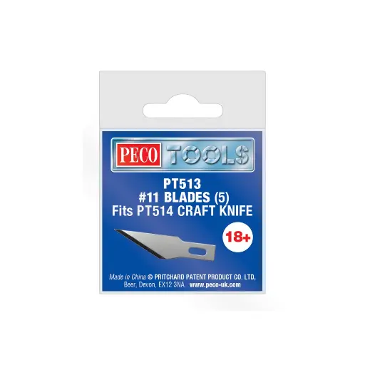 [PEPT513] Lot de 5 lames de rechange n°11 - Peco PT513