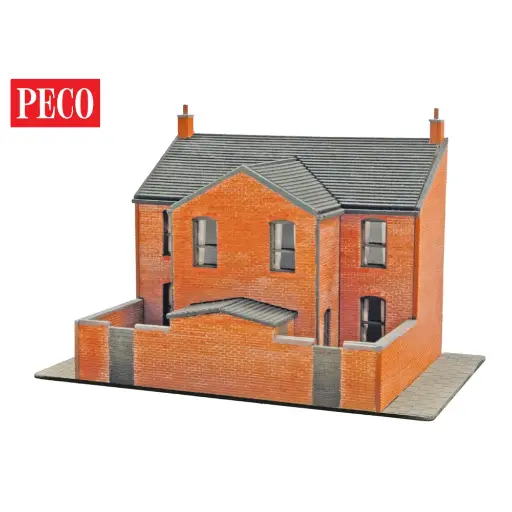 [PENB307] Dosseret de maison victorienne, kit de découpe laser - Peco NB307 - N