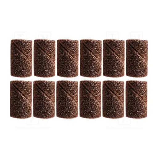 [PGM3680] Set 12 bandages abrasifs - PG MINI M3680 - Diamètre 6.3 mm