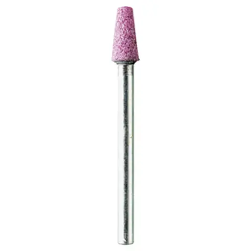 [PGM2100] 2 meules en corindon rubis Ø 5 mm - cône - PG Mini 2100