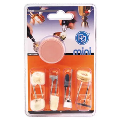 [PGM8250] Kit de 9 accessoires pour le nettoyage et le polissage - PG Mini 8250