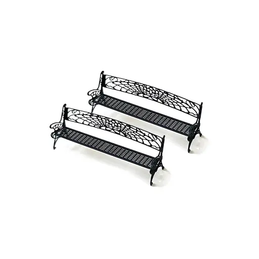 [87T221069] Bancs en fer forgé - 87TRAIN 221069 - HO 1/87