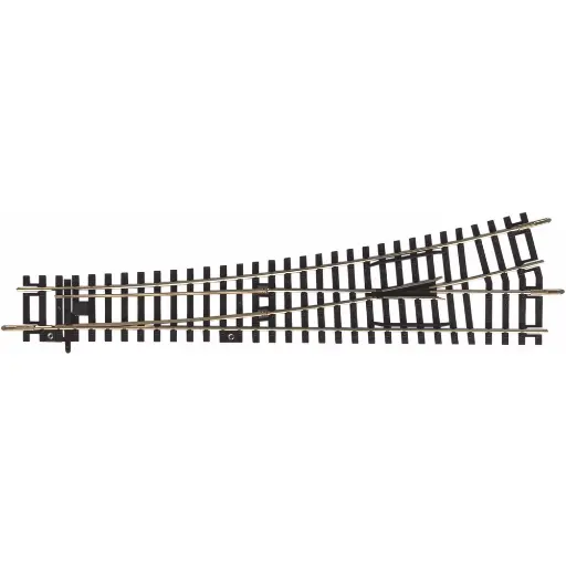 [PI55220] Aiguillage Gauche - Traverses Bois 239mm 15°-R9 PIKO 55220 | HO 1/87 | Code 100