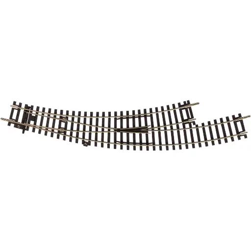 [PI55222] Aiguillage courbe Gauche R2-R3 - Traverses Bois 30° PIKO 55222 | HO 1/87 | Code 100