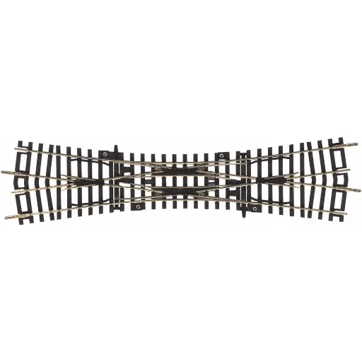 [PI55224] Traversée-jonction double Traverses Bois 239mm-15° PIKO 55224 | HO 1/87 | Code 100
