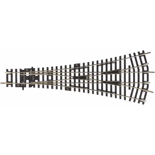 [PI55225] Aiguillage Triple - Traverses Bois 15°/239mm/15° R9 PIKO 55225 | HO 1/87 | Code 100