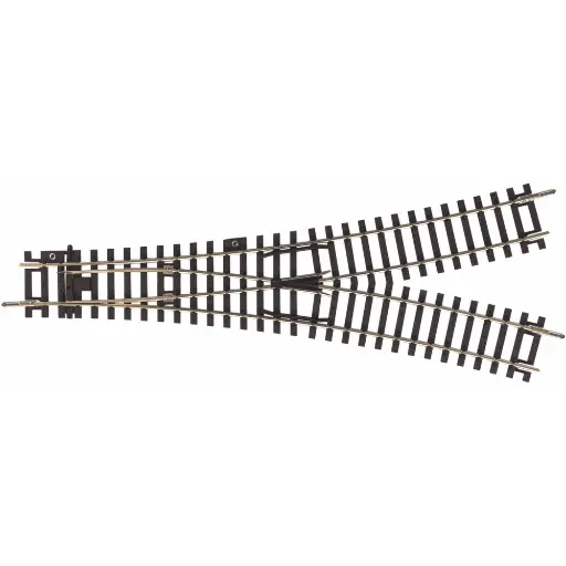 [PI55226] Aiguillage symétrique - Traverses Béton 30°-R9 PIKO 55226 | HO 1/87 | Code 100