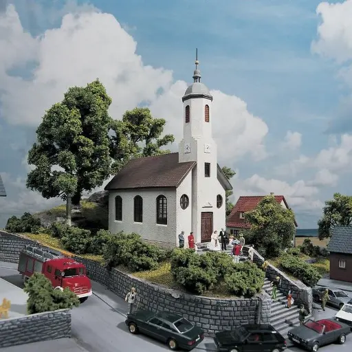 [PI61825] Église "St Lukas" - PIKO 61825 - HO 1/87 - 210 x 173 x 94 mm