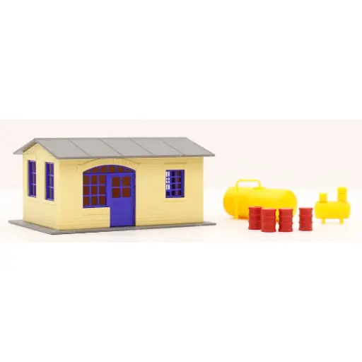 [PI61834] Revendeur de Fuel - PIKO 61834 - HO 1/87 - 80 x 60 x 40 mm