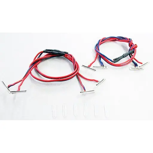 [PI55391] 2 Rallonges Alimentation avec Éclisses et 8 Éclisses isolantes PIKO 55391 | HO Code 100