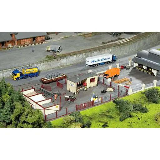 [PI61153] Entrepots de travaux publics PIKO 61153 - HO 1/87ème