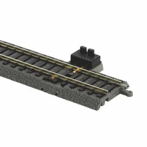[PI55406] Rail droit ballasté pour clip de connexion 231 mm code 100 - Piko 55406 - HO 1/87 - 2R