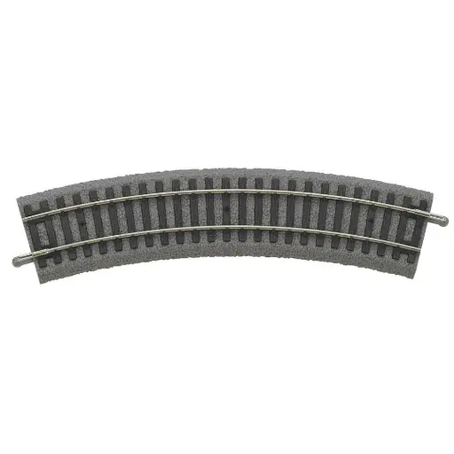 [PI55419] Rail courbe A-Track Ballasté R9 PU6 908 mm & 15° PIKO 55419 | HO 1/87 - Code 100