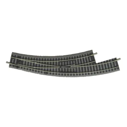 [PI55422] Aiguillage courbe Gauche R2-R3 A-Track Ballasté 30° PIKO 55422 | HO 1/87 | Code 100