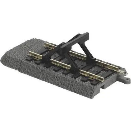 [PI55446] Heurtoir / butoir sur Rail Droit A-Track PU6 Ballasté - PIKO 55446 | Échelle HO 1/87