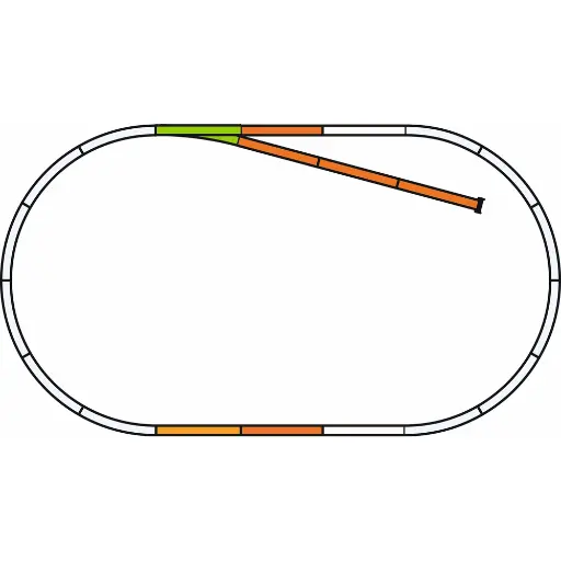 [PI55311] Set de voies B Track-A | avec Ballast PIKO 55311 - HO : 1/87 - 1580 x 880 mm