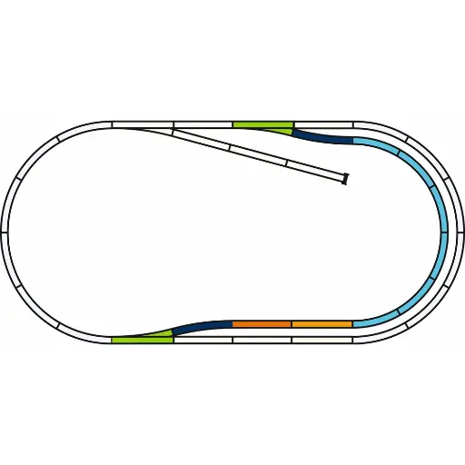 [PI55321] Set Extension de voies "A-track / Set C" Piko 55321 - HO : 1/87 - 182 x 88 cm