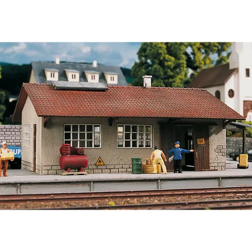 [PI61824] Halle à Marchandises - PIKO 61824 - HO 1/87 - 300 x 130 x 77 mm