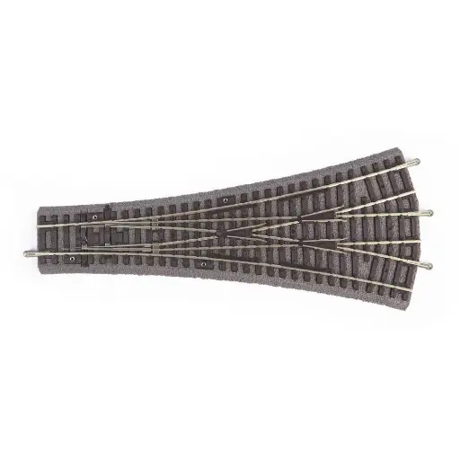 [PI55425] Aiguillage Triple A-Track 15°/239mm/15° R9 PU6 PIKO 55425 | HO 1/87 | Code 100