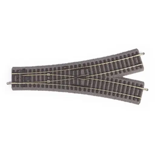 [PI55426] Aiguillage symétrique A-Track Ballasté 30°-R9 PU6 PIKO 55426 | HO 1/87 | Code 100