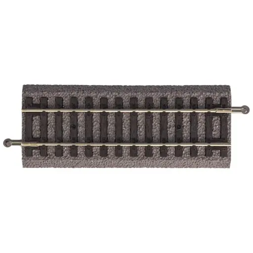 [PI55404] Rail droit ballasté 107 mm code 100 - Piko 55404 - HO 1/87 - 2R