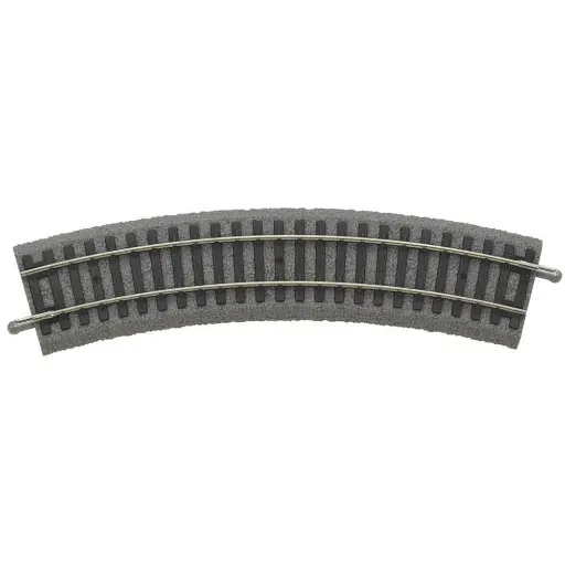 [PI55411] Rail courbe A-Track Ballasté R1 PU6 360 mm & 30° PIKO 55411 | HO 1/87 - Code 100