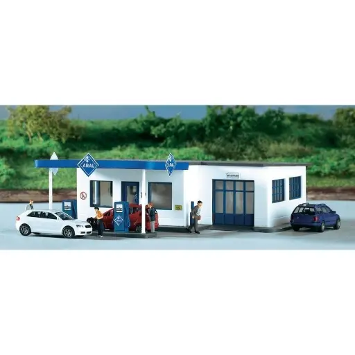 [PI61827] Station Service / Lavage "Aral" - PIKO 61827 - HO 1/87 - 150 x 146 x 47 mm