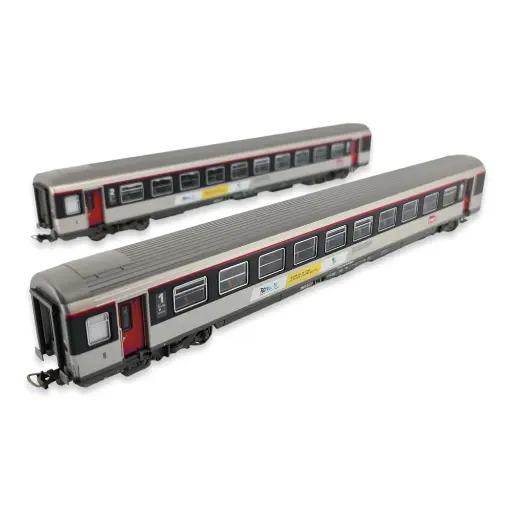 [PI97301] Set 2 voitures corail "Centre val de Loire" PIKO 97301 - HO 1/87 - EP VI - 1ère & 2nd classe