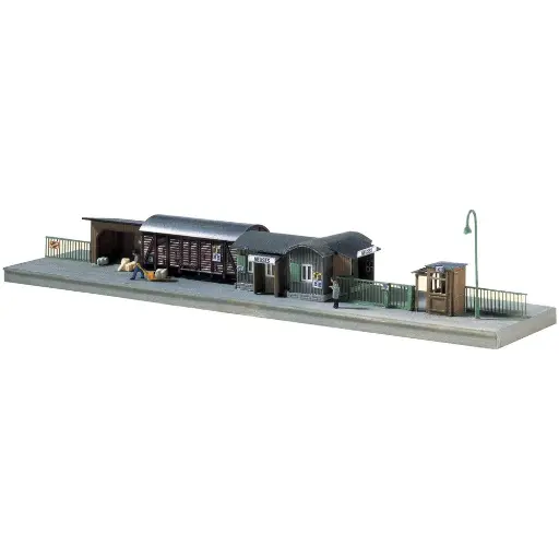 [PI60028] Gare ferroviaire "Neuses" Piko 60028 - à assembler - 227 x 45 x 45 mm - N 1/160